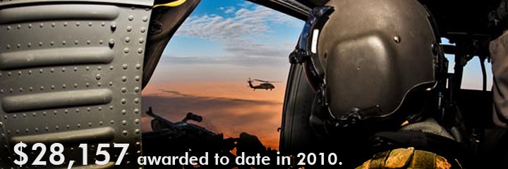 $28,157Given to-date in 2010 to North Carolina\'s military men and women.