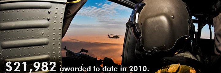 $21,982Given to-date in 2010 to North Carolina\'s military men and women.
